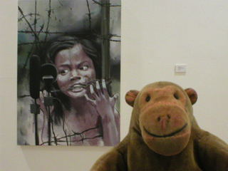 Mr Monkey looking at Big Eyes by Mao Yan Yang