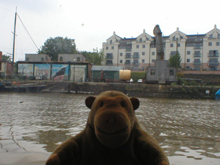 Mr Monkey looking across the floating harbour