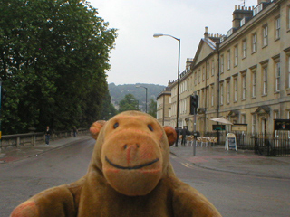 Mr Monkey looking along North Parade