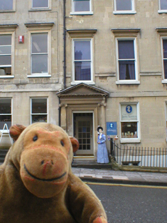 Mr Monkey across the road from the Jane Austen Centre