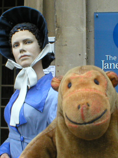Mr Monkey meeting Jane Austen