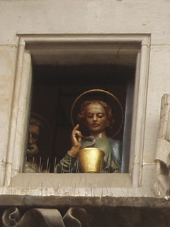 A saint with a snake filled chalice