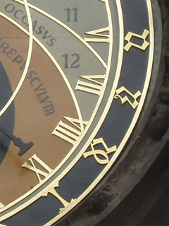 The outer ring indicating the time of sunset
