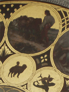 The Aries roundel on the calendar disc