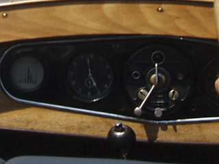 Controls on the dashboard of a Tatra T30