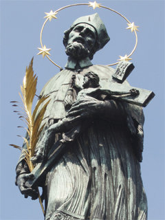The statue of St John Nepomuk