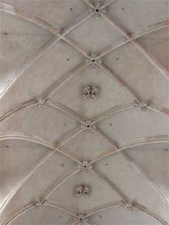 Vaulting on the cathedral ceiling