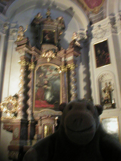 Mr Monkey in the Chapel of St John Nepomucene