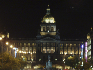 The National Museum seen from the middle of Wenceslas Square