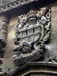 The arms of Prague on the Powder Tower