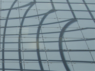 A detail of at the outside of Urbis