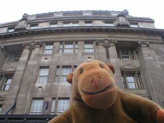 Mr Monkey outside Waterloo station