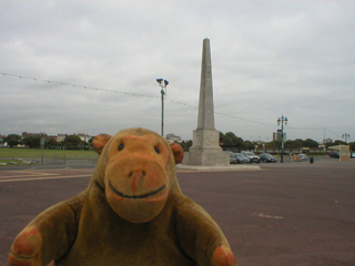 Mr Monkey looking at the Crimea monument