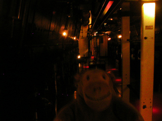 Mr Monkey in the forward boiler room