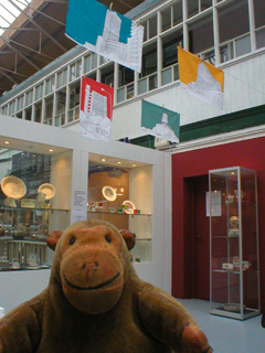 Mr Monkey approaching the Feast display