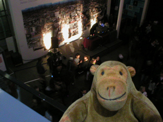 Mr Monkey looking down from Level One
