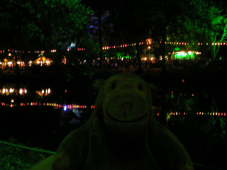 Mr Monkey beside the Derwent