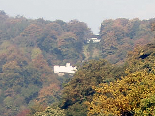 Buildings on the Heights of Abraham seen from the Derwent Gardens