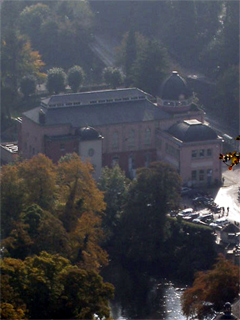The Derbyshire Mining Museum seen from the Heights of Abraham