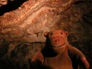 Mr Monkey in the Rutland Caverns