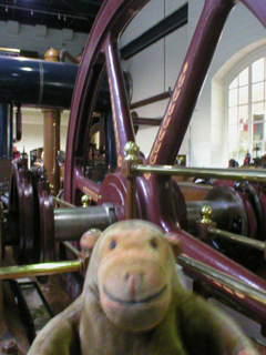 Mr Monkey looking at the Waddon engine