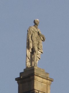 Lord Grey on top of his monument