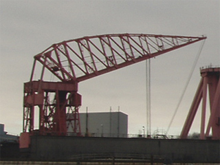 The Titan III crane in profile