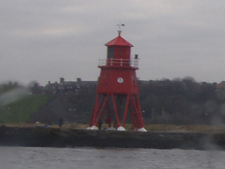 The Groyne lighthouse from the river