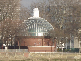 The northern rotunda of the Greenwich foot tunnel