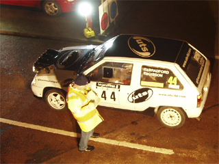 Car 44 at the checkpoint