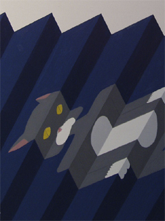 The ridged cat panel of Untitled by Graham Anderson