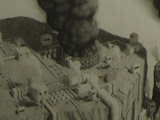 A detail of Michael Schall's Smoke Factory Malfunction