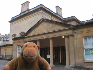 Mr Monkey outside the Assembly Rooms