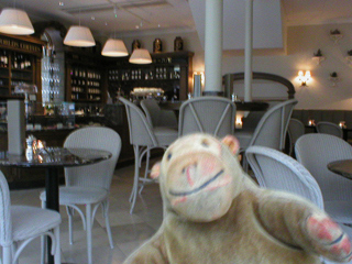 Mr Monkey in the Montpellier Cafe Bar