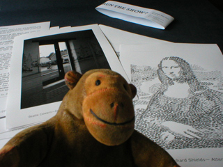 Mr Monkey examining Contents May Vary Issue 3