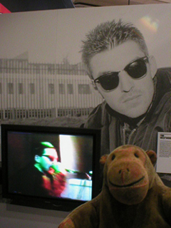 Mr Monkey watching a video by Tim Westwood