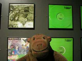 Mr Monkey looking at Kold Sweat records