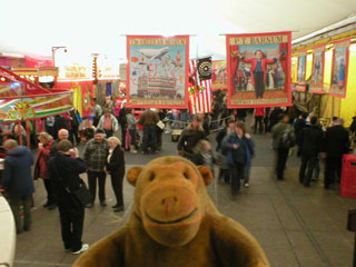 Mr Monkey looking down on Showzam Central