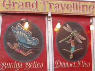 Paintings  on the outside of the Insect Circus Museum