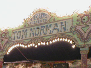 Decoration on the Tom Norman showvan
