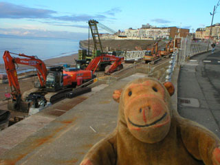 Mr Monkey looking at the JCB parade