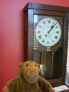 Mr Monkey clocking in to Gallery 1