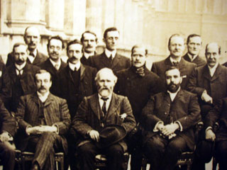 Some of the first Labour MPs photographed outside Parliament