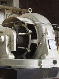 An electric motor from the Water Street pumping station