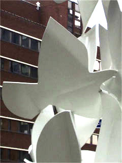 Detail of the Doves of Peace sculpture