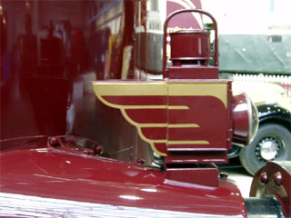 One of the not really streamlined lamps on the Duchess of Hamilton