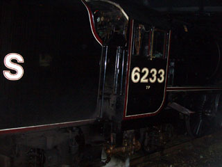 The cab of the Duchess of Sutherland from the platform