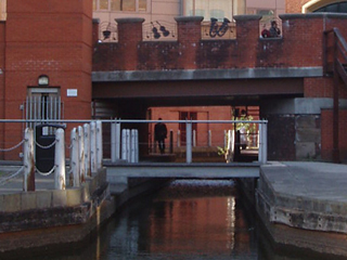 The canal arm towards the Bridgewater Hall