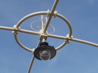 A light fitting on Southport pier