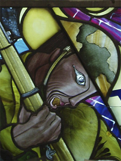Detail of the Fleetwood Grammar School Stained Glass Memorial Window